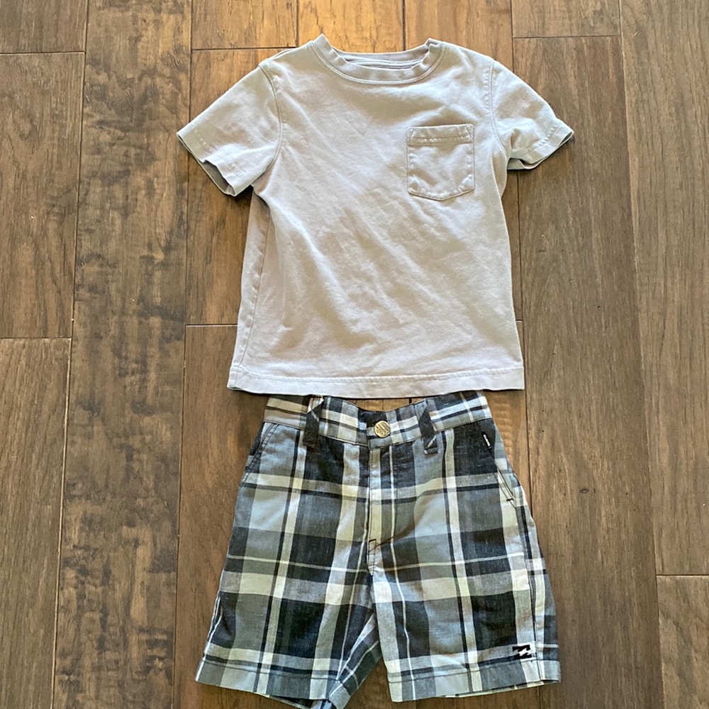 Gymboree Pocket T-Shirt and Billabong Board Shorts